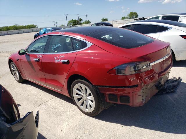 5YJSA1E10HF215145 - 2017 TESLA MODEL S 红色 照片 2