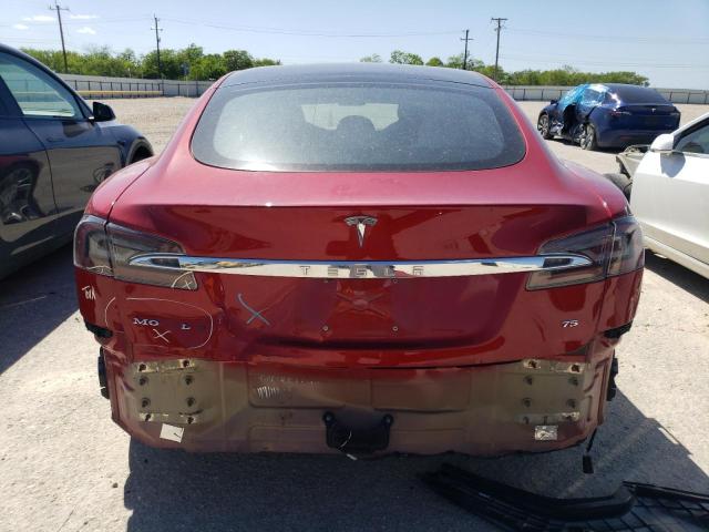5YJSA1E10HF215145 - 2017 TESLA MODEL S 红色 照片 6