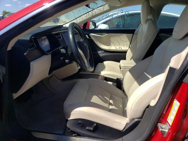 5YJSA1E10HF215145 - 2017 TESLA MODEL S 红色 照片 7