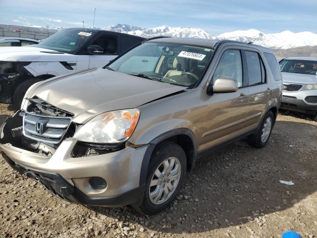 JHLRD78975C050376 - 2005 HONDA CR-V SE BEIGE photo 1