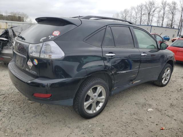 JTJHW31U382861402 - 2008 LEXUS RX 400H BLACK photo 3