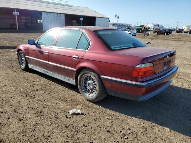 WBAGJ6321SDH33987 - 1995 BMW 740 IL BURGUNDY photo 2