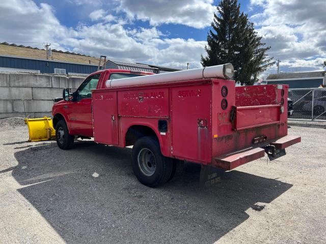 1FDWF37F3XED92601 - 1999 FORD F350 SUPER DUTY RED photo 3