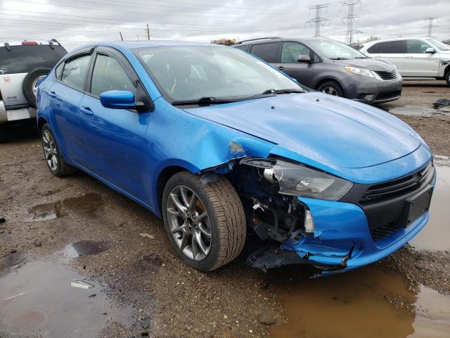 1C3CDFBB3FD205336 - 2015 DODGE DART SXT BLUE photo 4