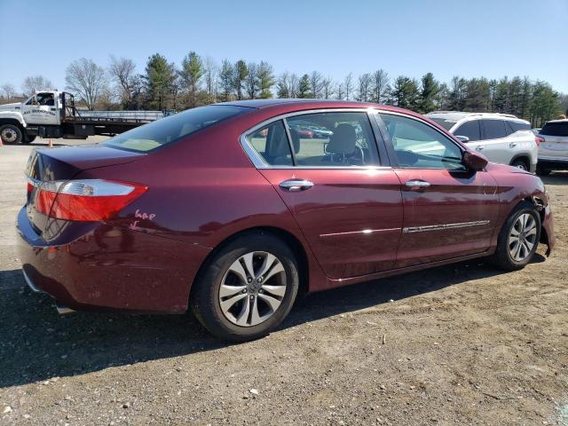 1HGCR2F35DA266339 - 2013 HONDA ACCORD LX MAROON photo 3