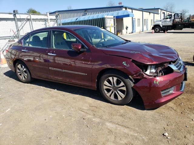 1HGCR2F35DA266339 - 2013 HONDA ACCORD LX MAROON photo 4