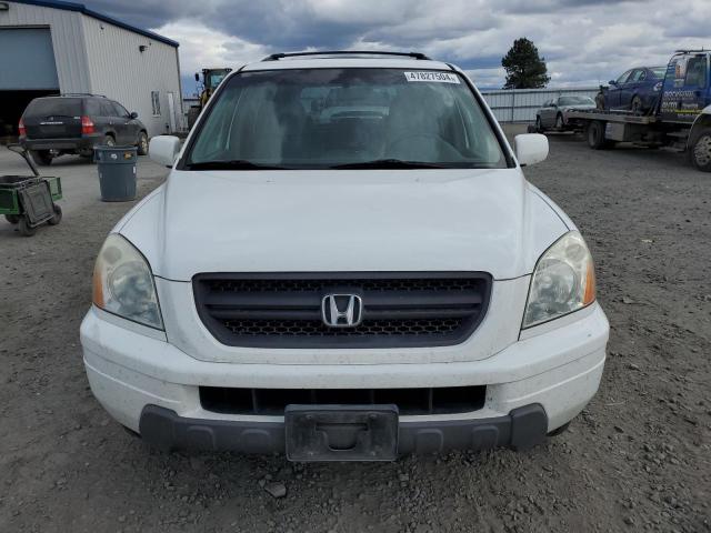 2HKYF18593H609439 - 2003 HONDA PILOT EXL WHITE photo 5