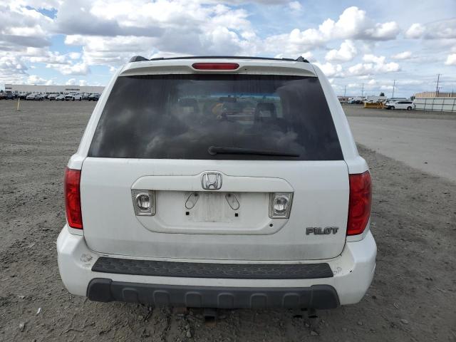 2HKYF18593H609439 - 2003 HONDA PILOT EXL WHITE photo 6