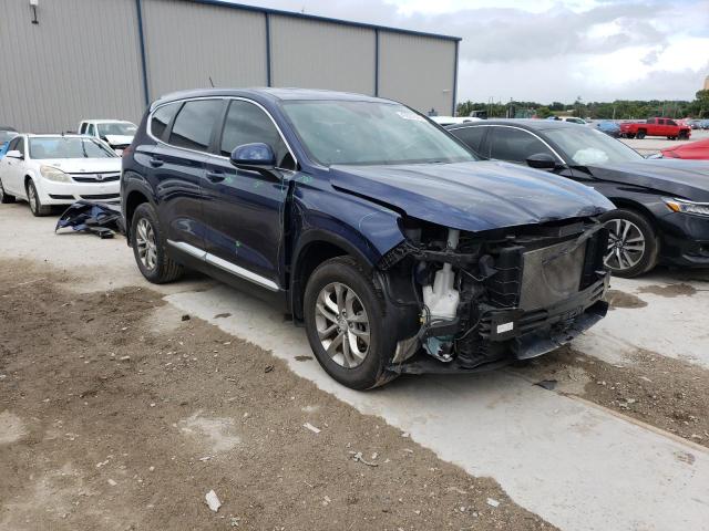 5NMS23AD1LH240491 - 2020 HYUNDAI SANTA FE SE BLUE photo 4