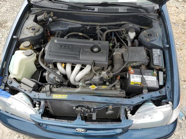 2T1BR12E1YC333872 - 2000 TOYOTA COROLLA VE BLUE photo 11