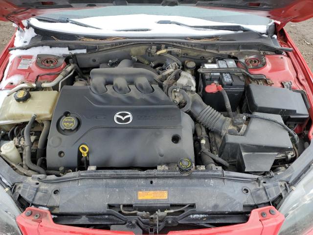 1YVHP80D385M05441 - 2008 MAZDA 6 S RED photo 11