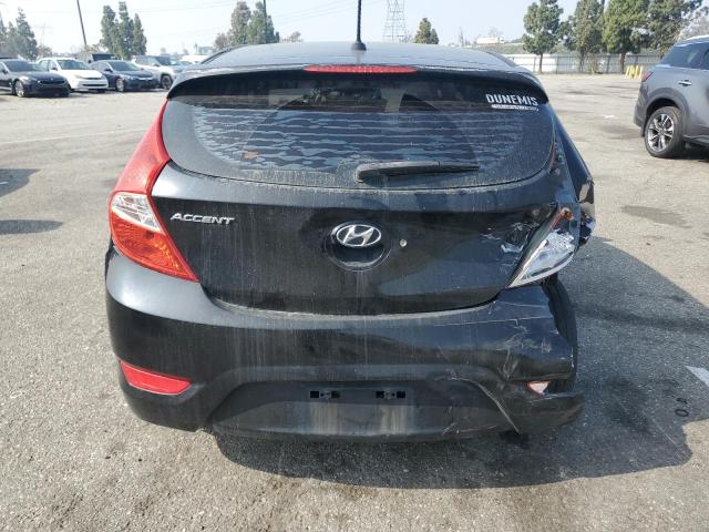 KMHCU5AE4CU037263 - 2012 HYUNDAI ACCENT GLS BLACK photo 6