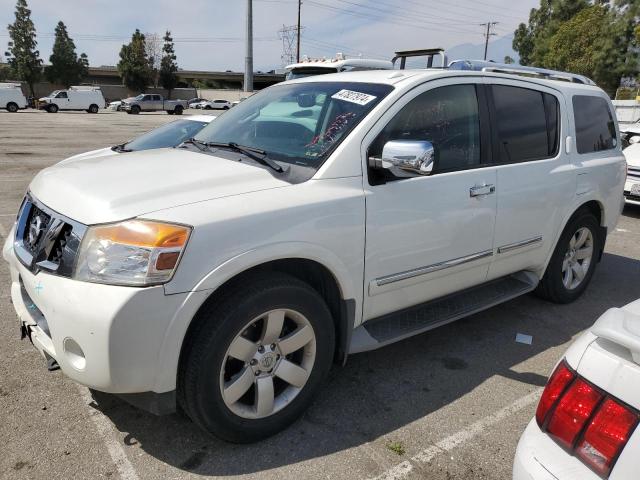 5N1AA0NDXEN608806 - 2014 NISSAN ARMADA SV WHITE photo 1