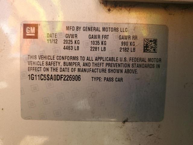 1G11C5SA0DF226906 - 2013 CHEVROLET MALIBU 1LT GOLD photo 12