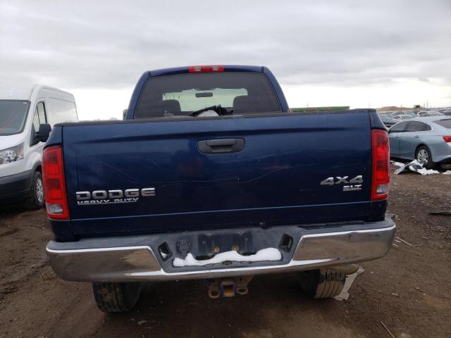 3D7KU28D03G860194 - 2003 DODGE RAM 2500 ST BLUE photo 6