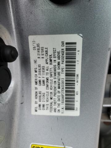 19UUA8F37EA000613 - 2014 ACURA TL SE SILVER photo 12