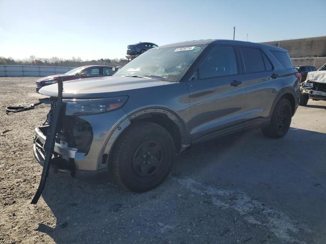 1FM5K8AC3MNA12705 - 2021 FORD EXPLORER POLICE INTERCEPTOR GRAY photo 1