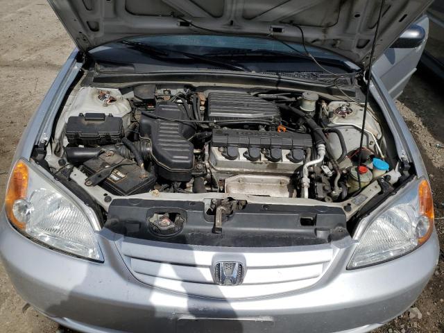 2HGES16632H553856 - 2002 HONDA CIVIC LX SILVER photo 11