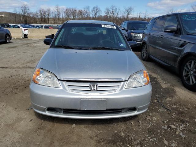 2HGES16632H553856 - 2002 HONDA CIVIC LX SILVER photo 5