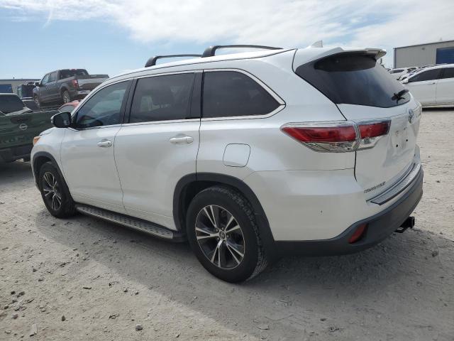 5TDKKRFH1GS171934 - 2016 TOYOTA HIGHLANDER XLE WHITE photo 2