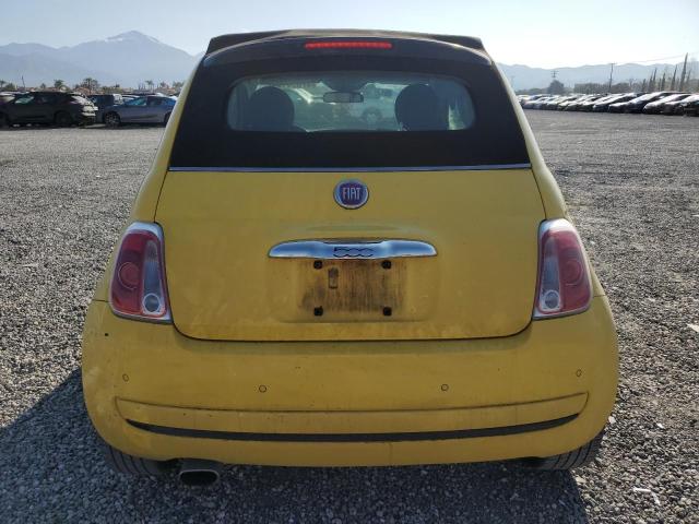 3C3CFFDR5DT739949 - 2013 FIAT 500 POP YELLOW photo 6