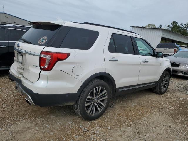 1FM5K8HTXHGD87622 - 2017 FORD EXPLORER PLATINUM WHITE photo 3