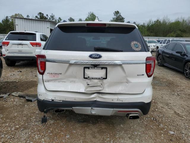 1FM5K8HTXHGD87622 - 2017 FORD EXPLORER PLATINUM WHITE photo 6