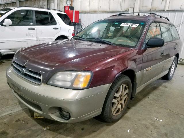 4S3BH6654Y7629853 - 2000 SUBARU LEGACY OUTBACK  photo 2