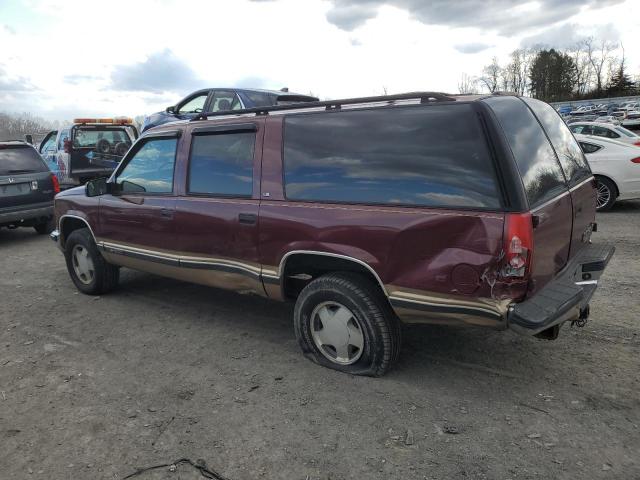 1GNFK16R1XJ375441 - 1999 CHEVROLET SUBURBAN K1500 BURGUNDY photo 2