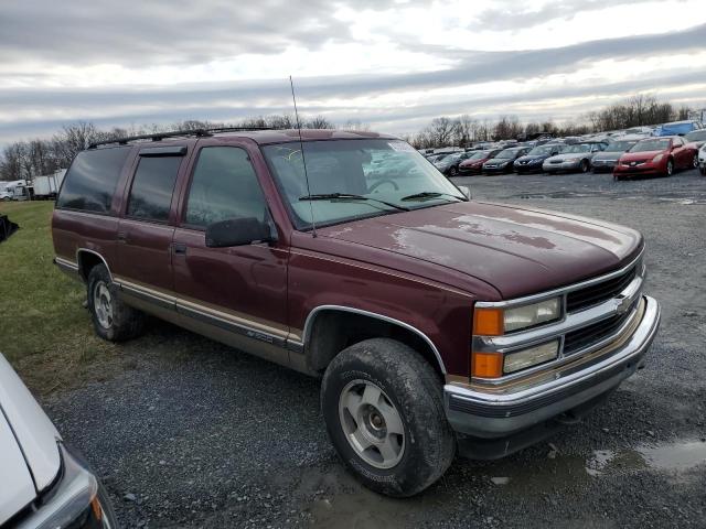 1GNFK16R1XJ375441 - 1999 CHEVROLET SUBURBAN K1500 BURGUNDY photo 4