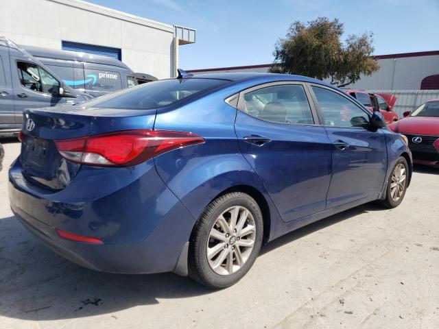 5NPDH4AE6FH611111 - 2015 HYUNDAI ELANTRA SE BLUE photo 3