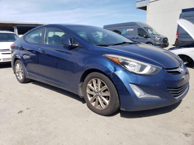 5NPDH4AE6FH611111 - 2015 HYUNDAI ELANTRA SE BLUE photo 4