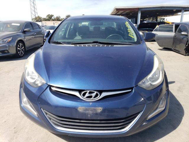 5NPDH4AE6FH611111 - 2015 HYUNDAI ELANTRA SE BLUE photo 5