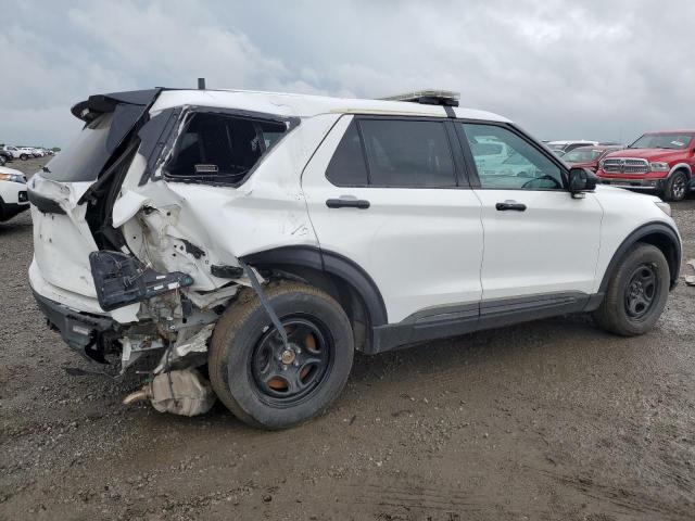 1FM5K8AB5NGB47603 - 2022 FORD EXPLORER POLICE INTERCEPTOR 白色 照片 3