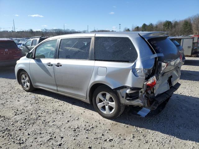 5TDZK3DC7CS193840 - 2012 TOYOTA SIENNA SILVER photo 2