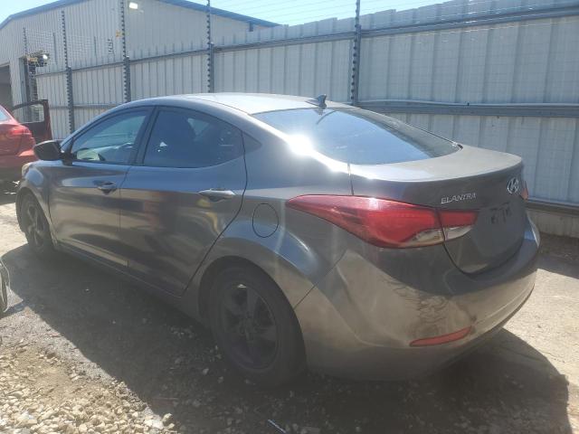 5NPDH4AE4EH482123 - 2014 HYUNDAI ELANTRA SE GRAY photo 2