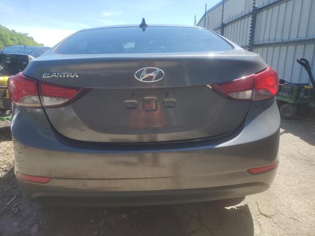 5NPDH4AE4EH482123 - 2014 HYUNDAI ELANTRA SE GRAY photo 6