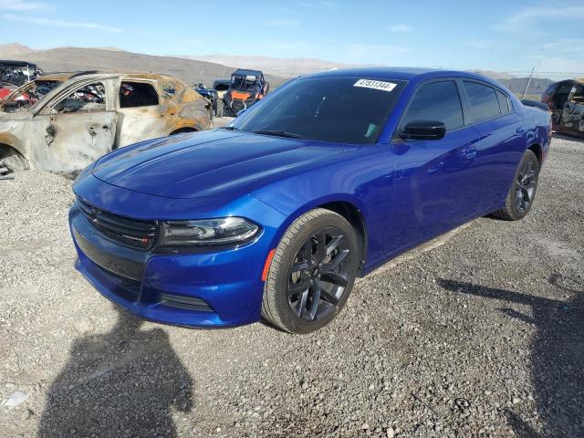 2C3CDXBGXKH704097 - 2019 DODGE CHARGER SXT BLUE photo 1