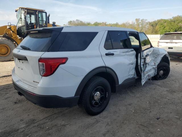 1FM5K8AB8MGA42729 - 2021 FORD EXPLORER POLICE INTERCEPTOR WHITE photo 3