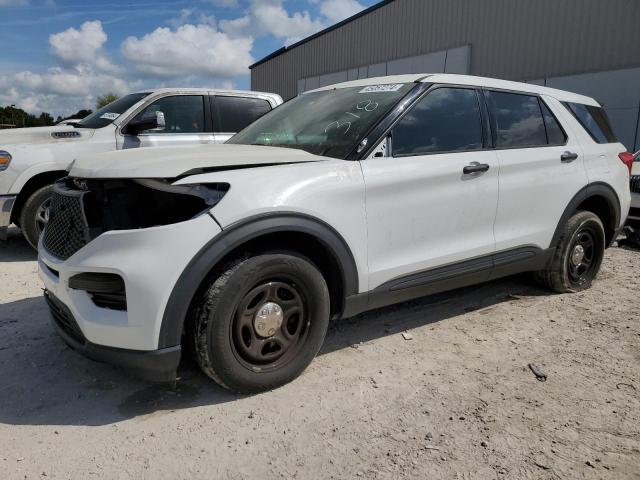 1FM5K8AB9MGA46871 - 2021 FORD EXPLORER POLICE INTERCEPTOR WHITE photo 1