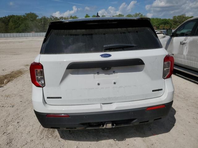 1FM5K8AB9MGA46871 - 2021 FORD EXPLORER POLICE INTERCEPTOR WHITE photo 6