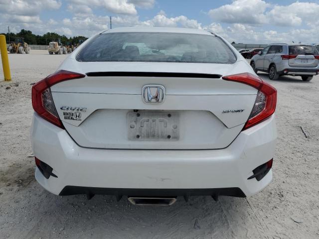 19XFC2F81KE010198 - 2019 HONDA CIVIC SPORT WHITE photo 6