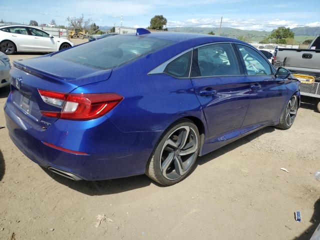 1HGCV1F30KA066052 - 2019 HONDA ACCORD SPORT BLUE photo 3