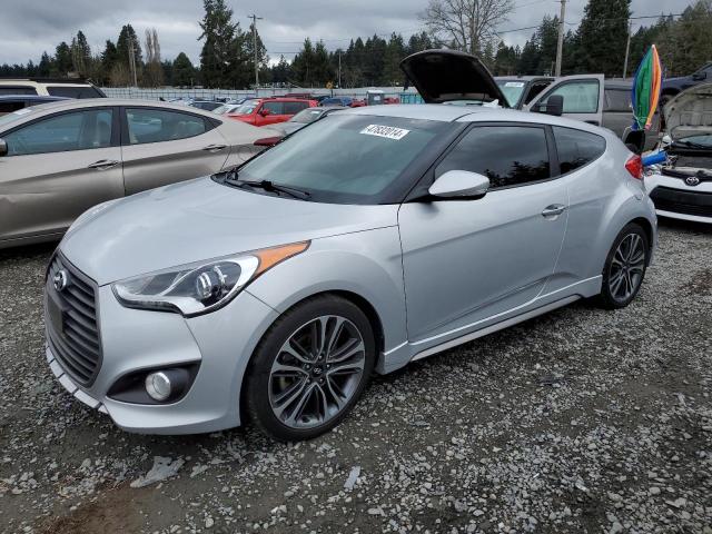 KMHTC6AE2HU313665 - 2017 HYUNDAI VELOSTER TURBO SILVER photo 1