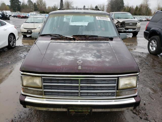 2B4FK4539KR249093 - 1989 DODGE CARAVAN SE BURGUNDY photo 5