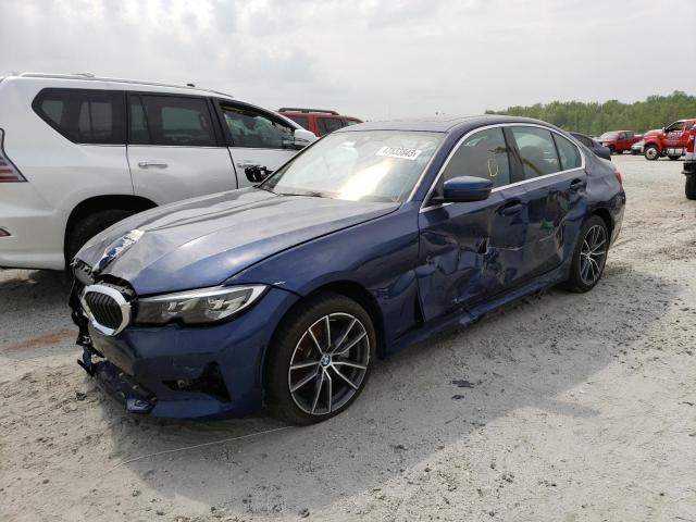 WBA5R7C00LFJ10433 - 2020 BMW 330XI BLUE photo 1