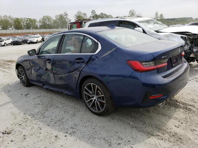 WBA5R7C00LFJ10433 - 2020 BMW 330XI BLUE photo 2