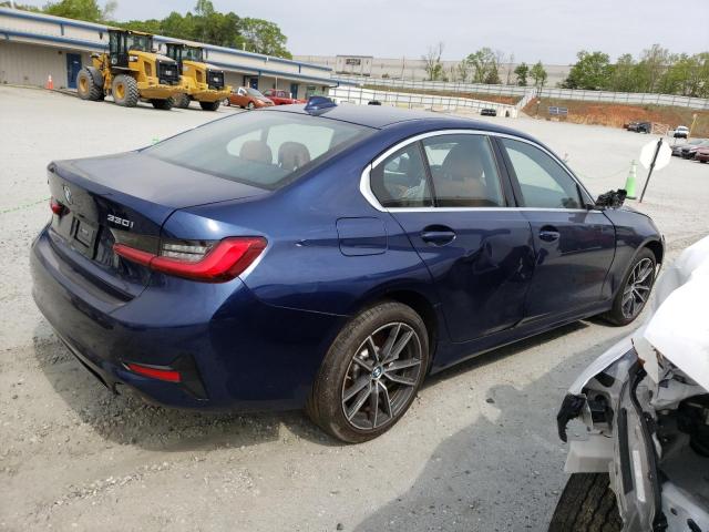 WBA5R7C00LFJ10433 - 2020 BMW 330XI BLUE photo 3