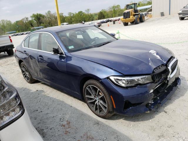 WBA5R7C00LFJ10433 - 2020 BMW 330XI BLUE photo 4