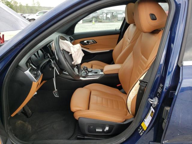 WBA5R7C00LFJ10433 - 2020 BMW 330XI ლურჯი ფოტო 7